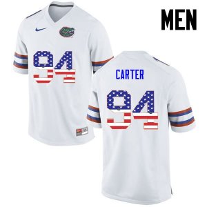 Men's Florida Gators #94 Zachary Carter NCAA Nike White USA Flag Fashion Authentic Stitched College Football Jersey WPL4162DA